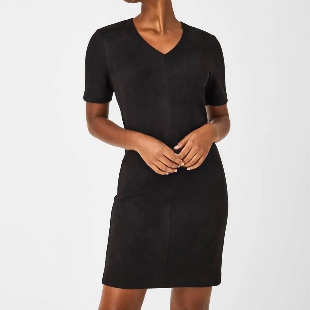 NWT Spanx faux suede column dress